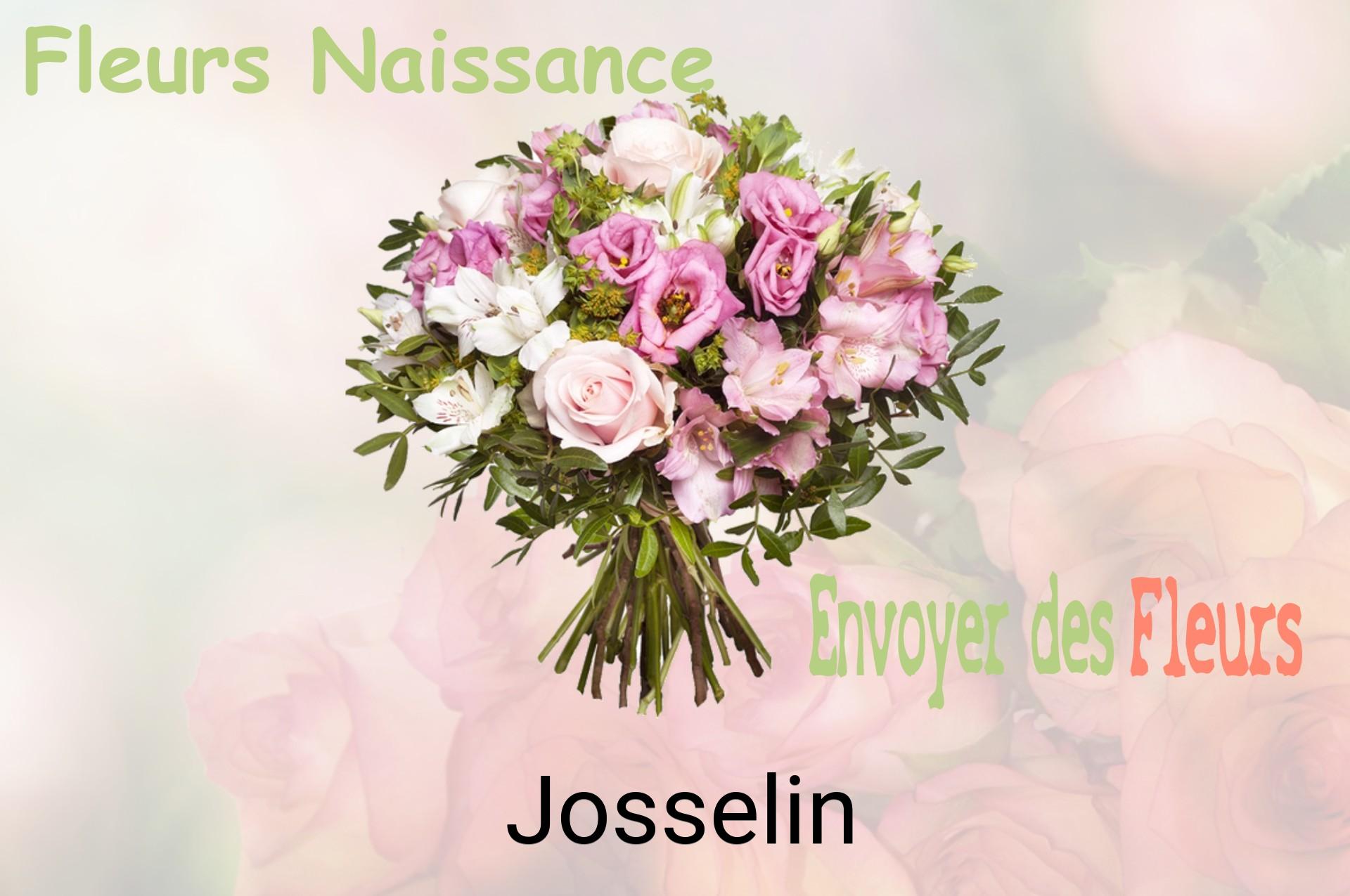 Bouquet de fleurs de naissance livré à Josselin